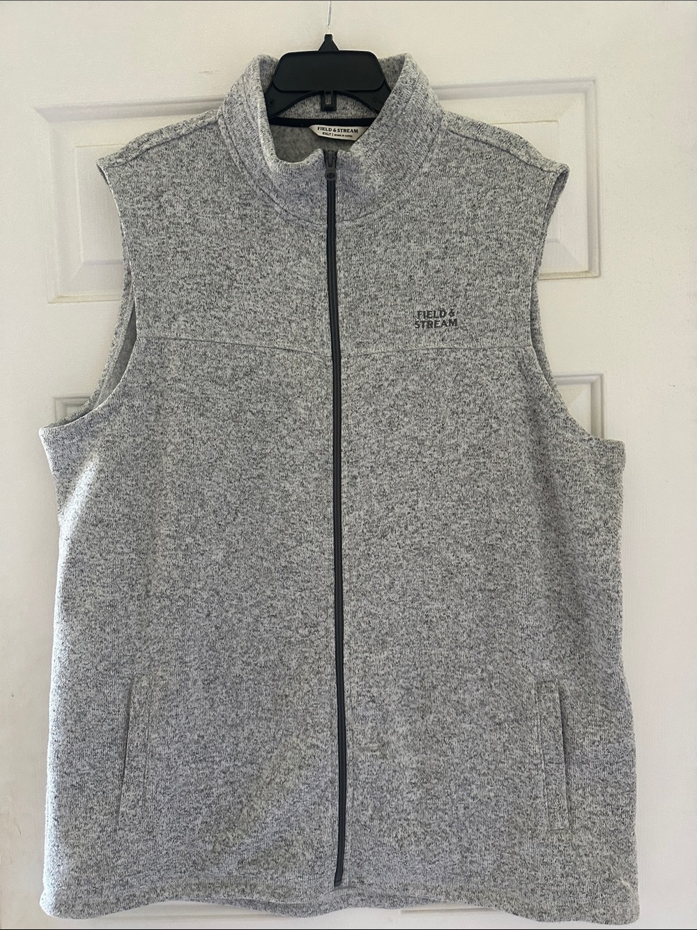 Field & Stream Heather Gray Full-Zip Fleece Vest